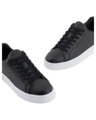 Sneaker Donna Armani Exchange Lining Logo Leather Black