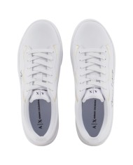 Sneaker Donna Armani Exchange Lining Logo Leather White