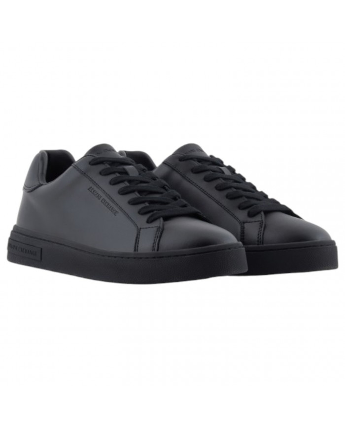 Sneaker Uomo Armani Exchange Basic Leather Black