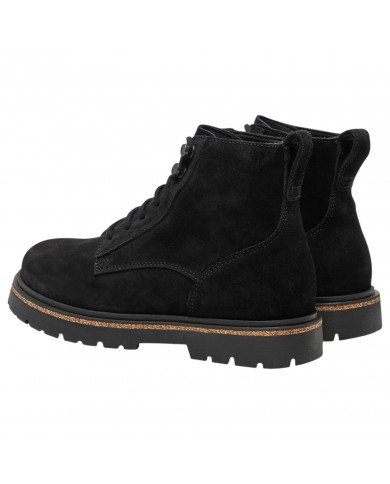 Stivaletto Uomo Birkenstock Highwood Lace Mid  Camoscio Naturale Black