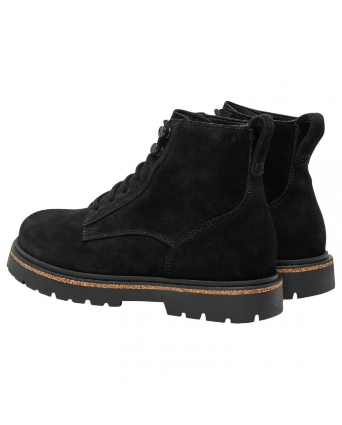 Stivaletto Uomo Birkenstock Highwood Lace Mid  Camoscio Naturale Black