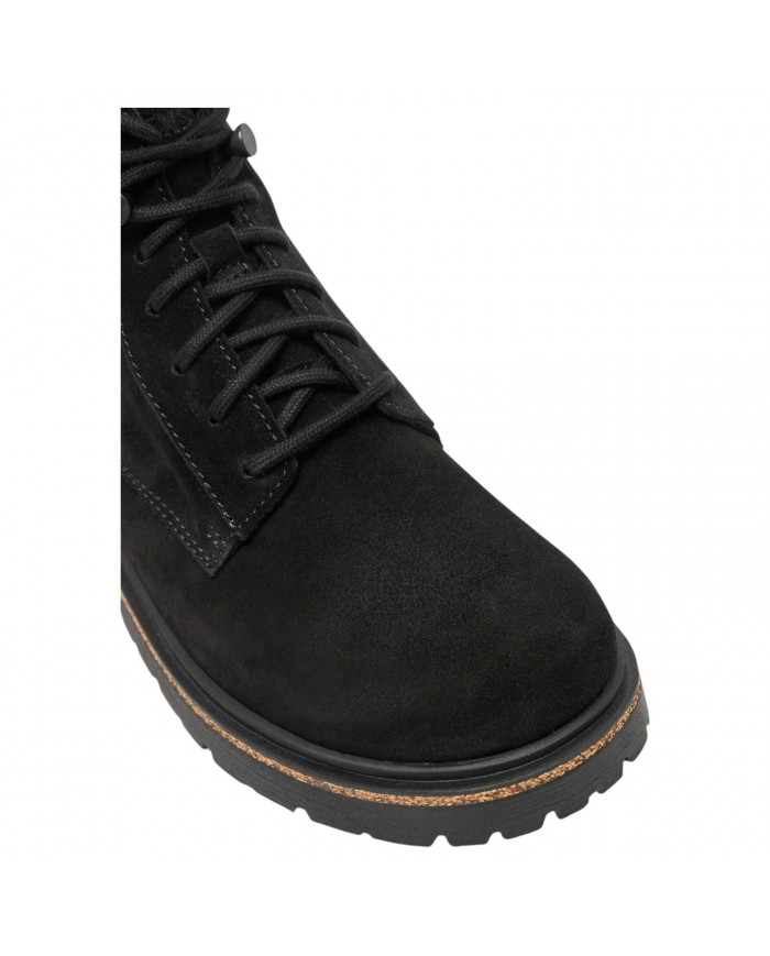 Stivaletto Uomo Birkenstock Highwood Lace Mid  Camoscio Naturale Black