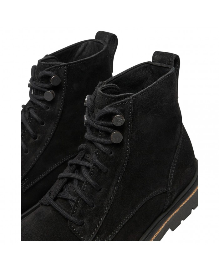 Stivaletto Uomo Birkenstock Highwood Lace Mid  Camoscio Naturale Black