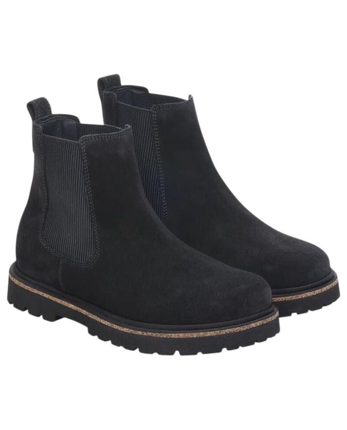 Stivaletto Donna Birkenstock Highwood Beatles Slip On Camoscio Naturale Black