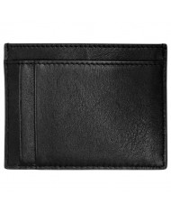 Portacarte Armani Exchange Uomo AX Logo Impresso Leather Black