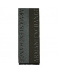 Sciarpa Uomo Armani Exchange Logo Bicolor Black Olive Green