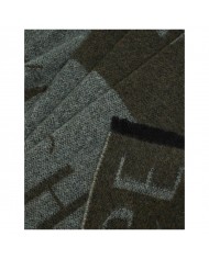 Sciarpa Uomo Armani Exchange Logo Bicolor Black Olive Green