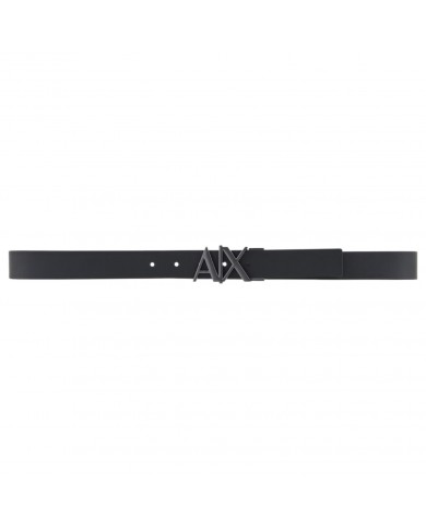 Cintura Uomo Armani Exchange Reversibile Leather Black Navy