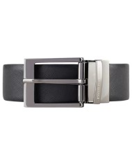 Cintura Uomo Armani Exchange Reversibile Leather Black Dark Brown