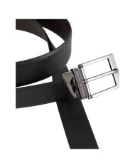 Cintura Uomo Armani Exchange Reversibile Leather Black Dark Brown