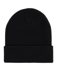 Cappello Uomo Armani Exchange Beanie Hat AX Patch Logo Black