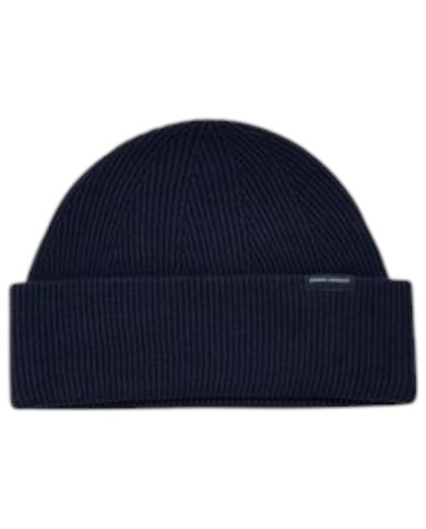 Cappello Uomo Armani Exchange Beanie Hat Patch Logo Navy
