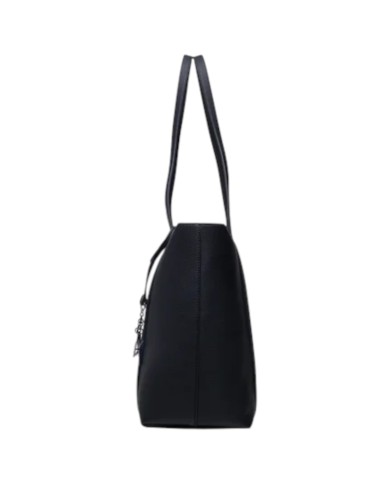 Shopper Donna Armani Exchange Charme Logo Leather Black
