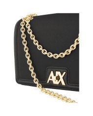 Tracolla Donna Armani Exchange AX Logo Leather Black