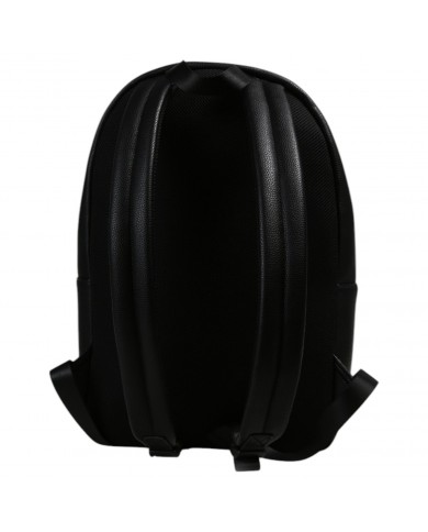 Zaino Uomo Armani Exchange Stripes Monogram Logo Leather Black