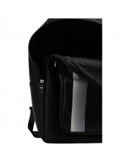 Zaino Uomo Armani Exchange Stripes Monogram Logo Leather Black