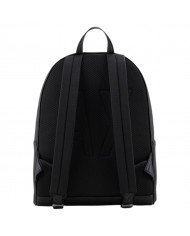 Zaino Uomo Armani Exchange Line Logo Leather Black