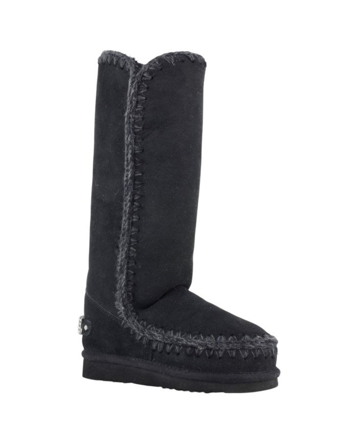 Stivaletto Donna Mou Eskimo 40 Rhinestones Logo Suede Black