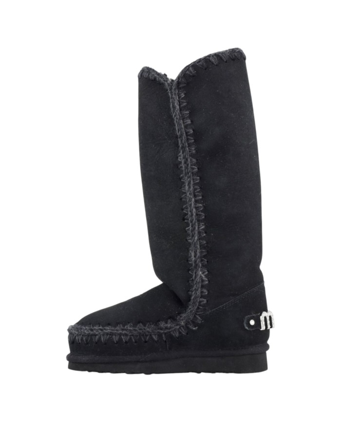 Stivaletto Donna Mou Eskimo 40 Rhinestones Logo Suede Black