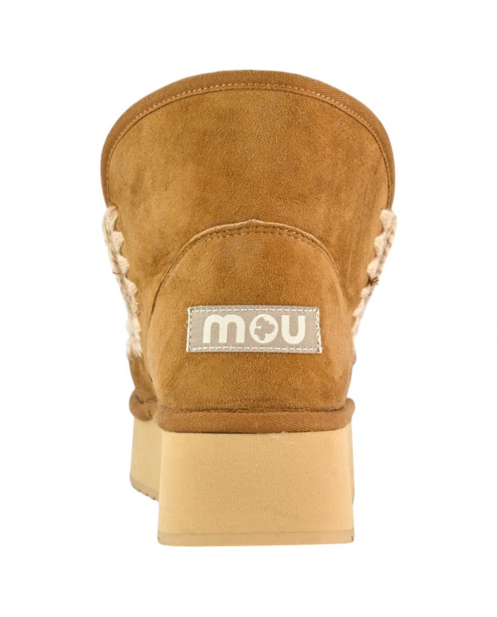 Stivaletto Donna Mou Mini Eskimo Platform Boot Suede Cognac