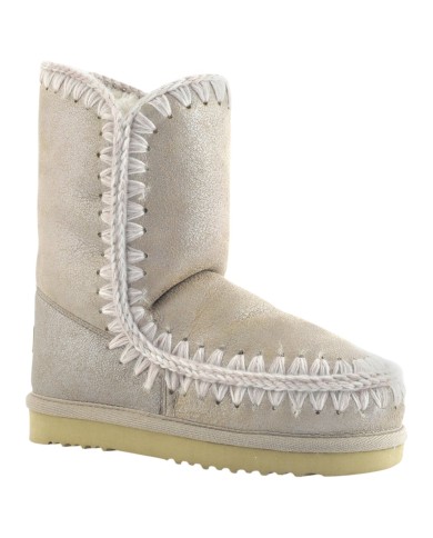 Stivaletto Donna Mou Eskimo Boot 24 Cm Suede Stone Metallic