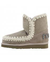 Stivaletto Donna Mou Eskimo 18 Glitter Logo Suede Elephant Grey