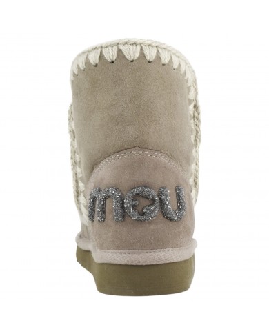 Stivaletto Donna Mou Eskimo 18 Glitter Logo Suede Elephant Grey