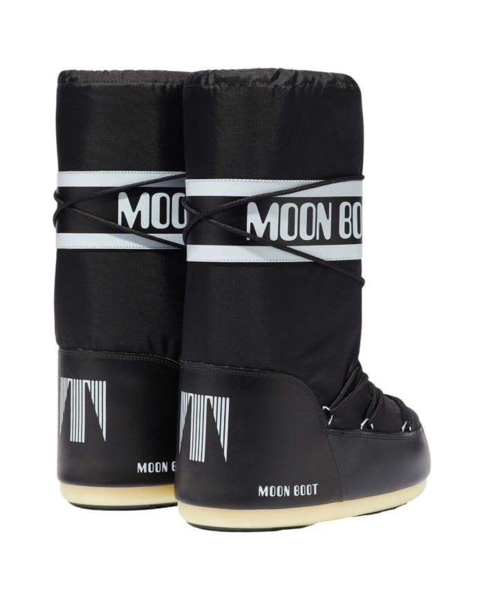 Stivali da Neve Donna Unisex Uomo Moon Boot MB Icon Nylon Black
