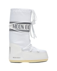 Stivali da Neve Donna Unisex Uomo Moon Boot MB Icon Nylon White