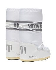 Stivali da Neve Donna Unisex Uomo Moon Boot MB Icon Nylon White
