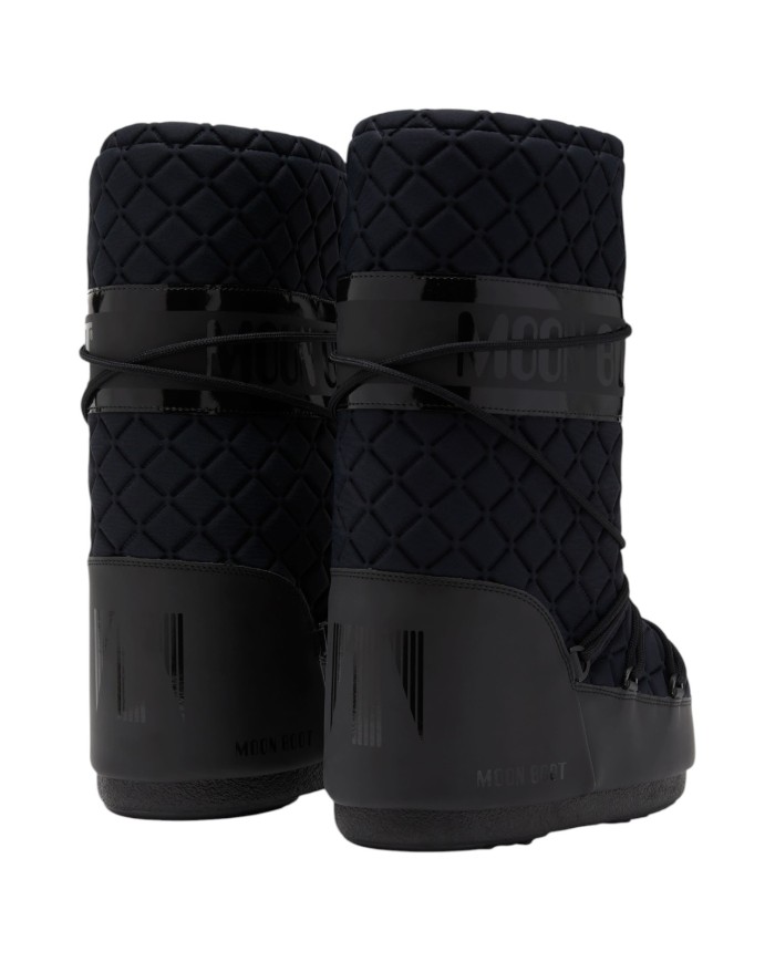 Stivali da Neve Donna Unisex Uomo Moon Boot MB Icon Quilt Black