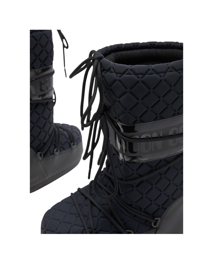 Stivali da Neve Donna Unisex Uomo Moon Boot MB Icon Quilt Black