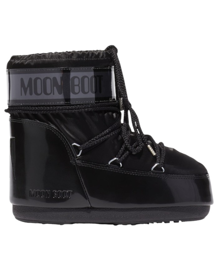 Stivali da Neve Donna Unisex Uomo Moon Boot MB Icon Low Glance Black