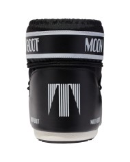 Stivali da Neve Donna Unisex Uomo Moon Boot MB Icon Low Nylon Black & White