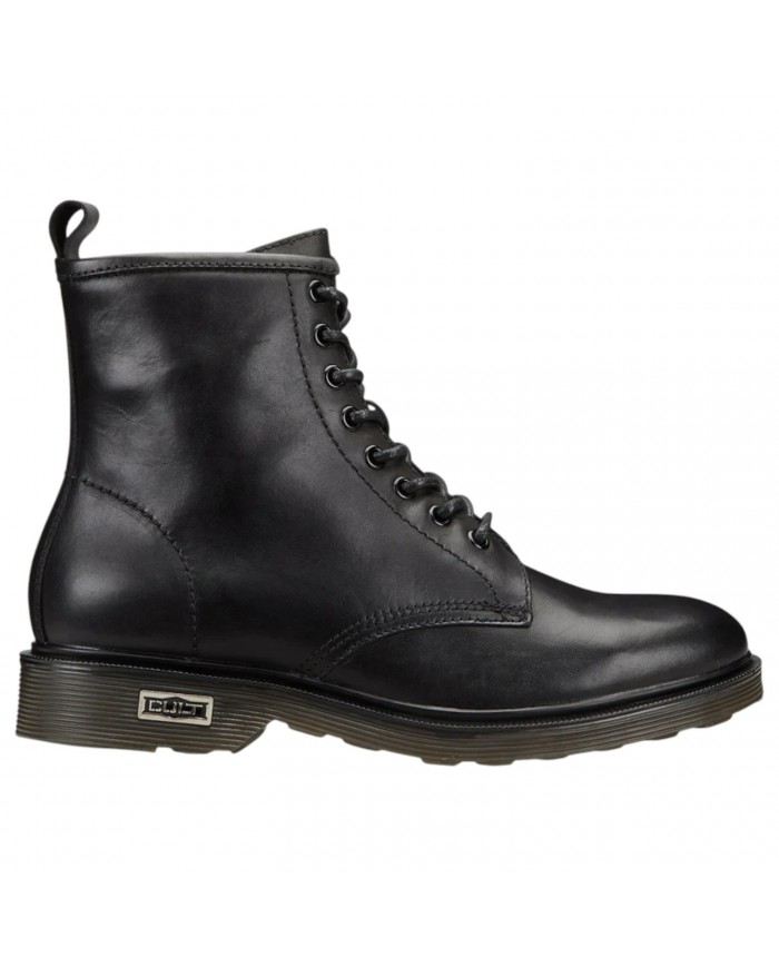 Stivaletto Uomo Cult Ozzy 416 Anfibio M Leather Black