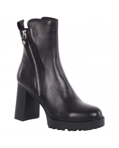 Stivaletto Donna Cult Jagger 4334 Tacco 9 Cm Boot W Leather Black