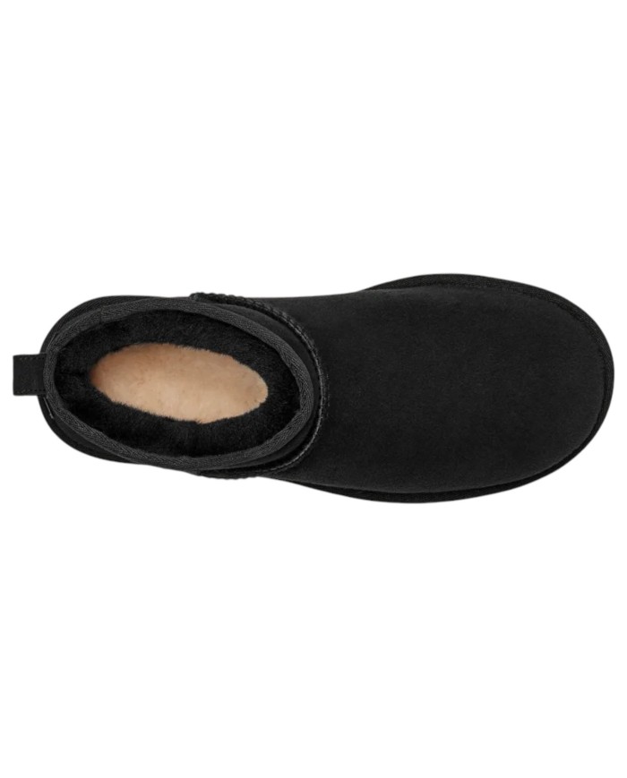 Stivale Donna UGG Classic Ultra Mini Montone Idrorepellente Black