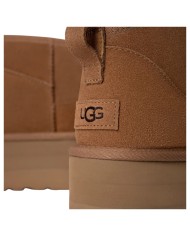 Stivale Donna UGG Classic Ultra Mini Platform Montone Idrorepellente Chestnut
