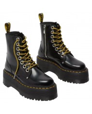 Anfibio Donna Unisex Uomo Dr Martens Jadon Max Platform Buttero Black