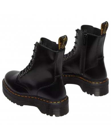 Anfibio Donna Unisex Uomo Dr Martens Jadon Platform Polished Smooth Black