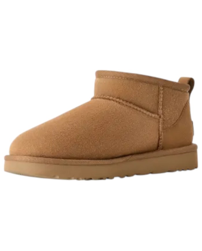 Stivale Donna UGG Classic Ultra Mini Montone Idrorepellente Chestnut
