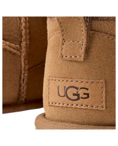 Stivale Donna UGG Classic Ultra Mini Montone Idrorepellente Chestnut