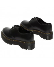 Scarpa Donna Unisex Uomo Dr Martens 1461 QUAD Polished Smooth Pelle Black