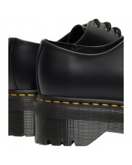 Scarpa Donna Unisex Uomo Dr Martens 1461 QUAD Polished Smooth Pelle Black