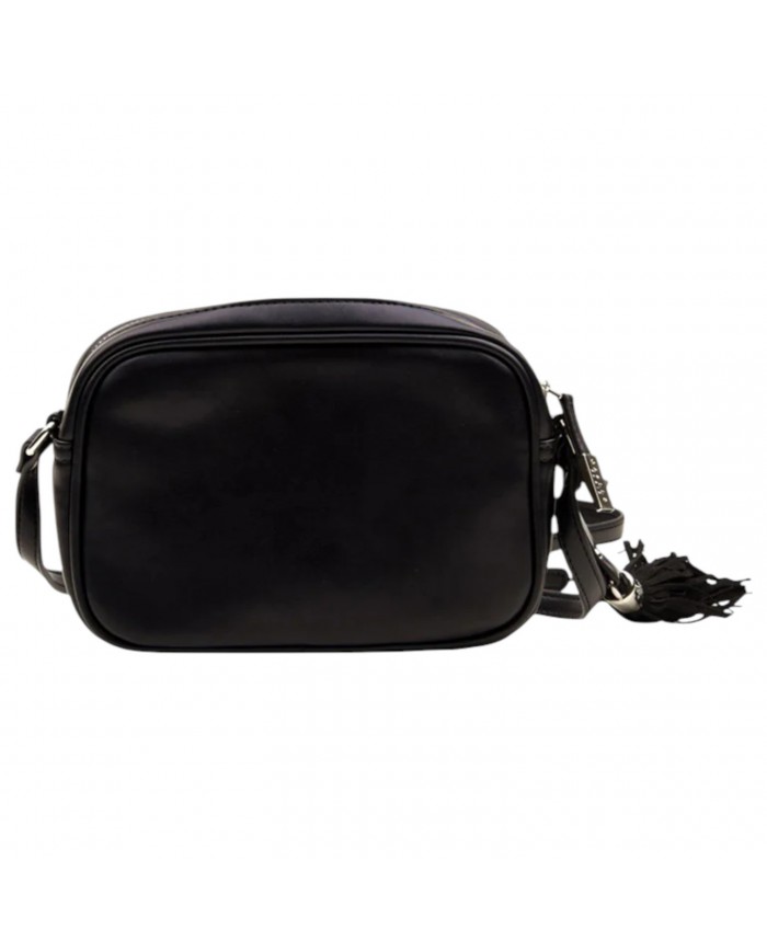 Tracolla Donna Gaelle Reg Camera Bag Monogram Logo Leather Black