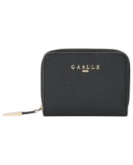 Portafoglio Donna Gaelle Mini Zip Around Clip Leather Black