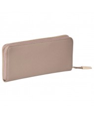 Portafoglio Donna Gaelle Reg Zip Around Leather Cammello