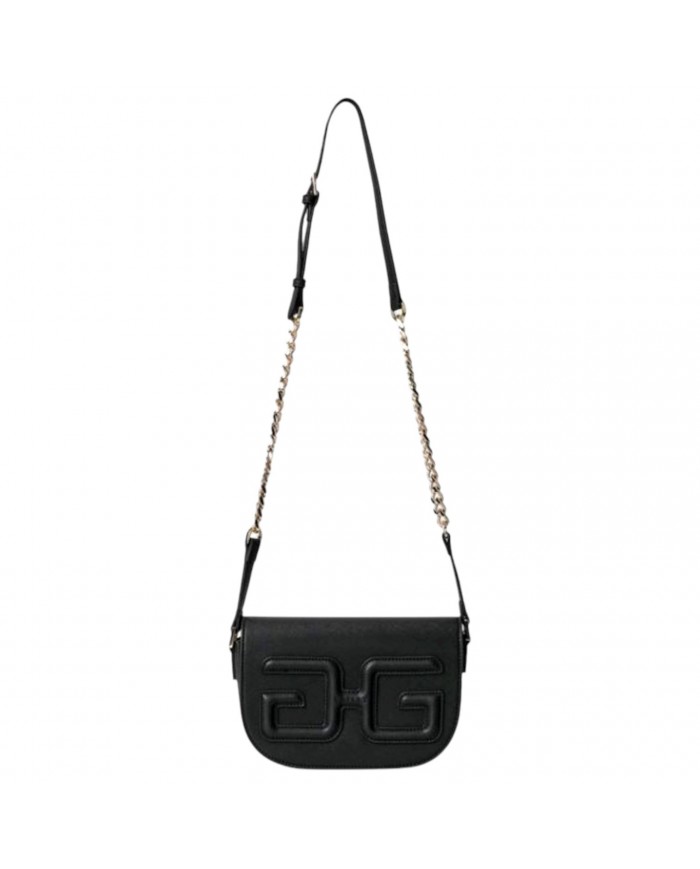 Tracolla Donna Gaelle Mini Shoulder Strap Double G Logo Leather Black