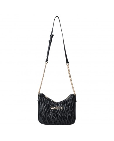 Tracolla Donna Gaelle Shoulder Strap Materassé Leather Black
