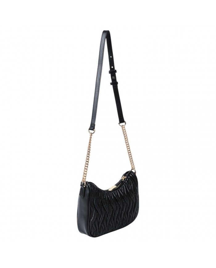 Tracolla Donna Gaelle Shoulder Strap Materassé Leather Black